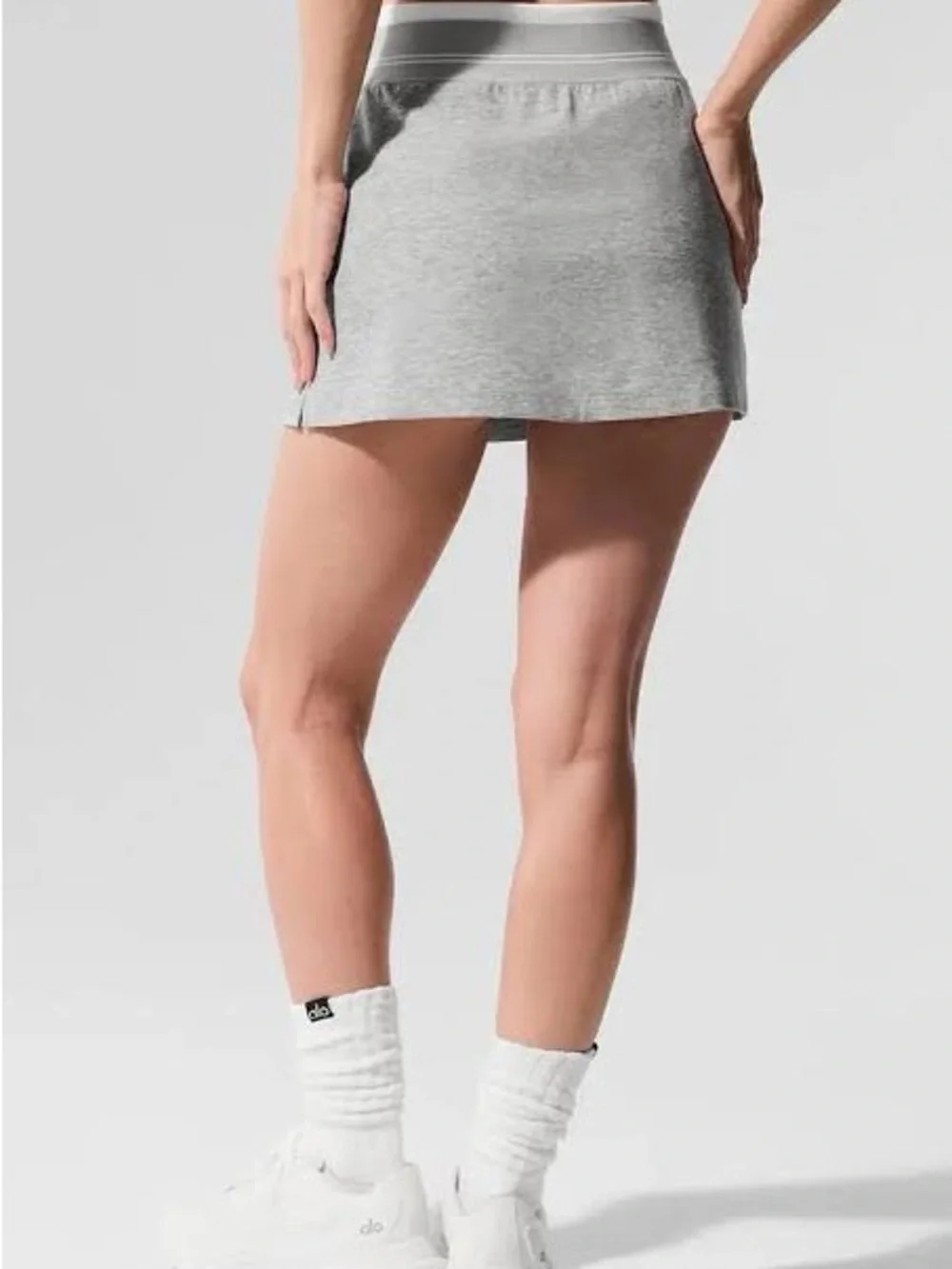 ALO Yoga Light Grey Athletic Heather Grey Skirt Skort Alosoft Better Together